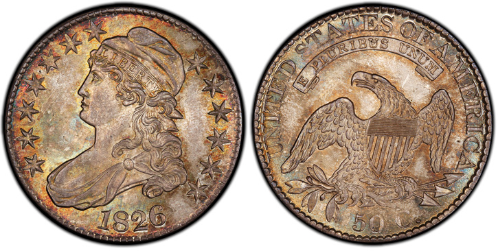 1826 Capped Bust Half Dollar. O-102. MS-66 (PCGS).